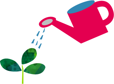 水やりイラスト